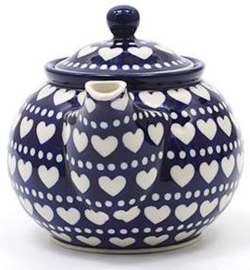 Bunzlau Teapot 900 ml Blue Valentine