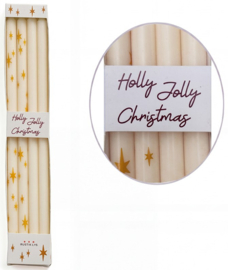 Rustik Lys - Potloodkaarsjes Holly Jolly - Ø 1,2 cm x 30 cm - Star - 4 st.