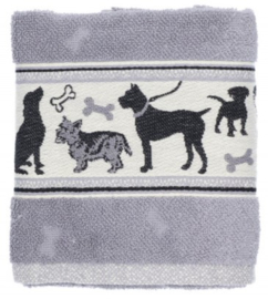 Bunzlau Kitchen Towel Dog Grey