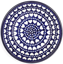 Bunzlau Plate Deep Ø 21 cm - Blue Valentine