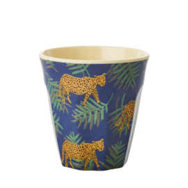Rice Melamine Small Kids Cups - Assorted Farm Animals Prints - Green - 6 pcs