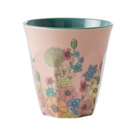 Rice Melamine Cup - New Flower Collage Print - 250 ml
