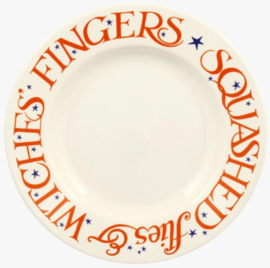 Emma Bridgewater Halloween Toast Witches Fingers 8 1/2 Inch Plate