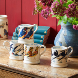 Emma Bridgewater Birds - Pied Wagtail 1/2 Pint Mug