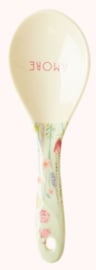 Rice Melamine Salad Spoon Summer Flowers Print - 'Choose Happy'