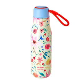 Rice Isolating Drinking Bottle with Selmas Flower print - RVS