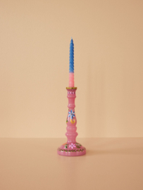 Rice Glass Candle Holder - Pink