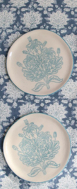 Rozablue Set van 2 Bordjes - handgemaakt - Tree of Life
