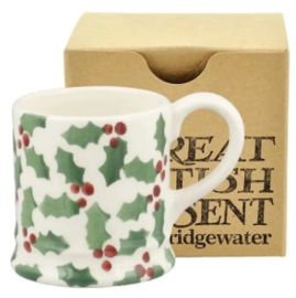 Emma Bridgewater - Tiny Scattered Holly - Tiny Mug- Boxed