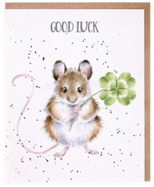 Wrendale Designs 'Little Clover' Good Luck Card