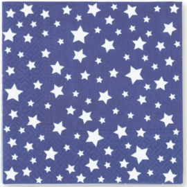 Bunzlau Lunch Napkins Blue Stars