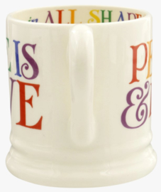 Emma Bridgewater Rainbow Toast Love is Love 1/2 Pint Mug