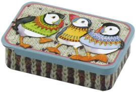Emma Ball Mini Pocket Tin - Woolly Puffins