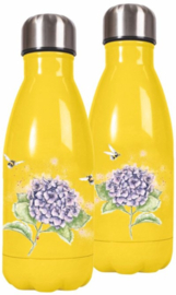 Wrendale Designs 'Hydrangea' Small Water Bottle 260 ml