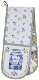 Ulster Weavers Double Oven Glove - Tea Tins