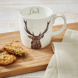 Wrendale Designs Large Mug 'Dad' -Stag-