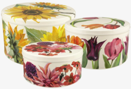 Emma Bridgewater Flowers Set of 3 Round Cake Tins