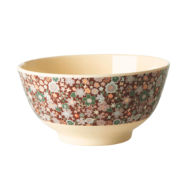 Rice Medium Melamine Bowl - Fall Floral Print