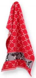 Bunzlau Kitchen Towel Cows Red