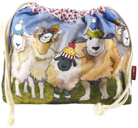 Emma Ball Drawstring Bag - Happy Sheep