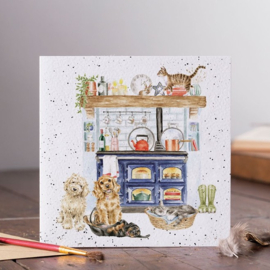 Wrendale Designs 'Country Kitchen' Dog and Cat Card