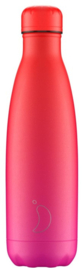 Chilly's Drink Bottle 500 ml Gradient Hot Pink -mat-