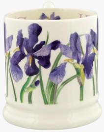 Emma Bridgewater Flowers - Blue Iris - 1/2 Pint Mug