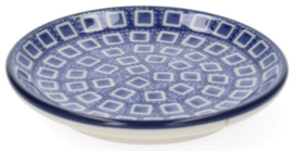 Bunzlau Teabag Dish Ø 10 cm - Blue Diamond