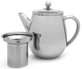 Bredemeijer Duet Eva 1,1 liter -Glanzend RVS- inclusief theefilter