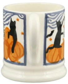 Emma Bridgewater - The Wise Witches - Cats & Pumpkins - 1/2 Pint Mug