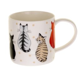 Ulster Weavers Straight Sided Mug Cats in Waiting -Model A-