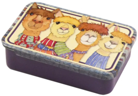 Emma Ball Mini Pocket Tin - Alpacas