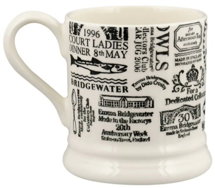 Emma Bridgewater Backstamps From 40 Years - 1/2 Pint Mug