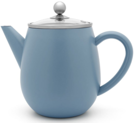 Bredemeijer Duet Eva 1,1 liter -IJsblauw- inclusief theefilter-