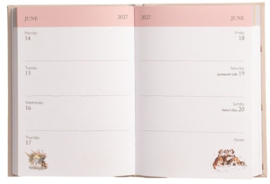 Wrendale Designs Diary Planner 2027 - stevige flexibele kaft