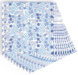 Bunzlau Paper Napkins Indigo Lace