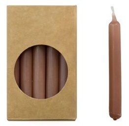 Rustik Lys - Potloodkaarsjes - Ø 1,2 cm x 10 cm - Brique - 20 st.