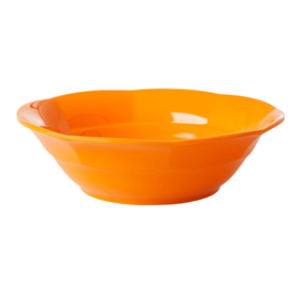 Rice Melamine Cereal Bowl in Tangerine