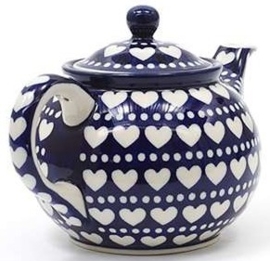 Bunzlau Teapot 900 ml Blue Valentine