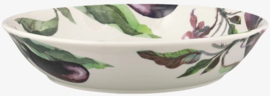 Emma Bridgewater Vegetable Garden Aubergine & Flowers Medium Pasta Bowl