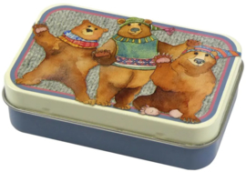 Emma Ball Mini Rectangular Tin - Woolly Bears