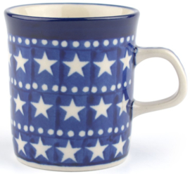 Bunzlau Straight Mug 160 ml Blue Stars