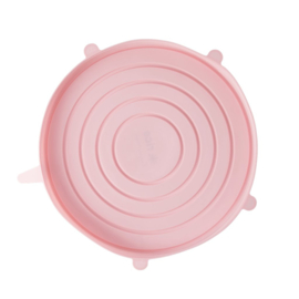 Rice Silicone Lid for Melamine Salad Bowl in Pink