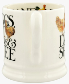 Emma Bridgewater Rise & Shine Eggs & Toast 1/2 Pint Mug