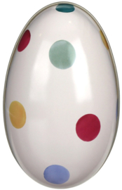 Emma Bridgewater Medium Egg-Shaped Tin - Polka Dot