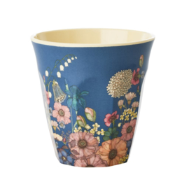 Rice Medium Melamine Cup - Flower Collage Print