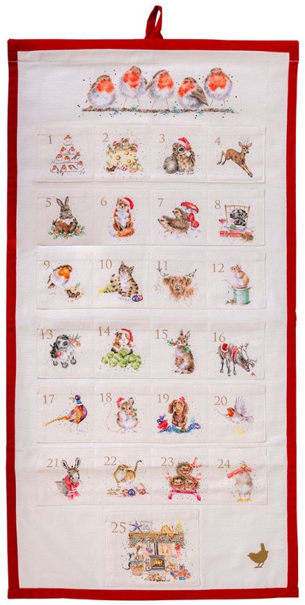 Wrendale Designs  'Christmas Animal' Fabric Advent Calendar ​
