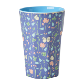 Rice Melamine Cup - Butterfly Field Print - 400 ml