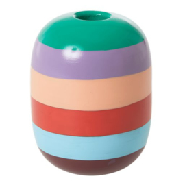 Rice Metal Candle Holder -Stripes- Follow the Call of the Disco Ball