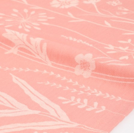 Bunzlau Tea Towel - Wild Flowers Pink